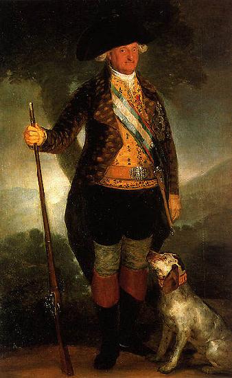 Francisco de Goya Charles IV in his Hunting Clothes oil painting image